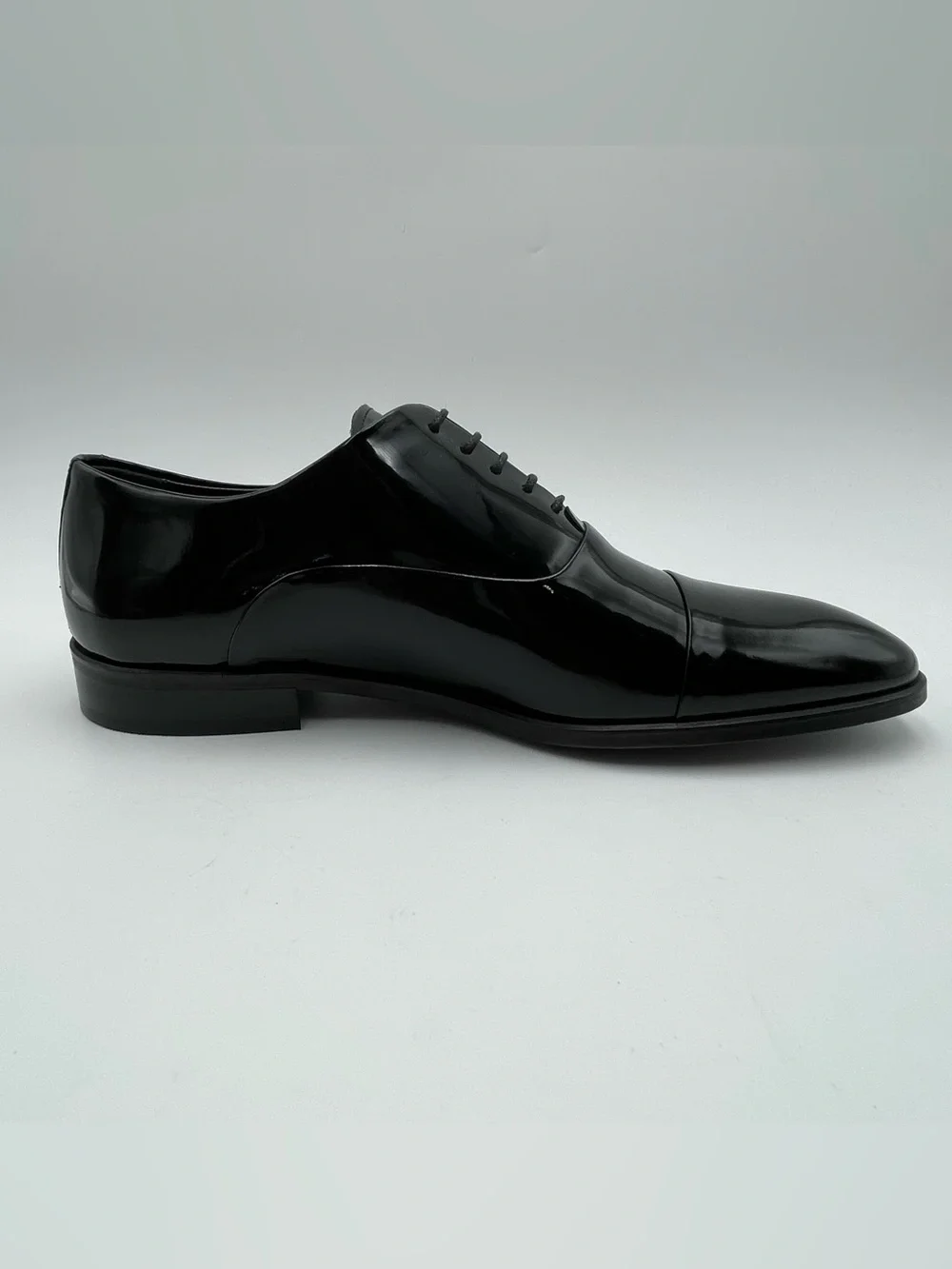 VELLAPAIS Scotland CapToe SZ 12 Black Patent Leather Oxford Dress Shoe MSRP $329
